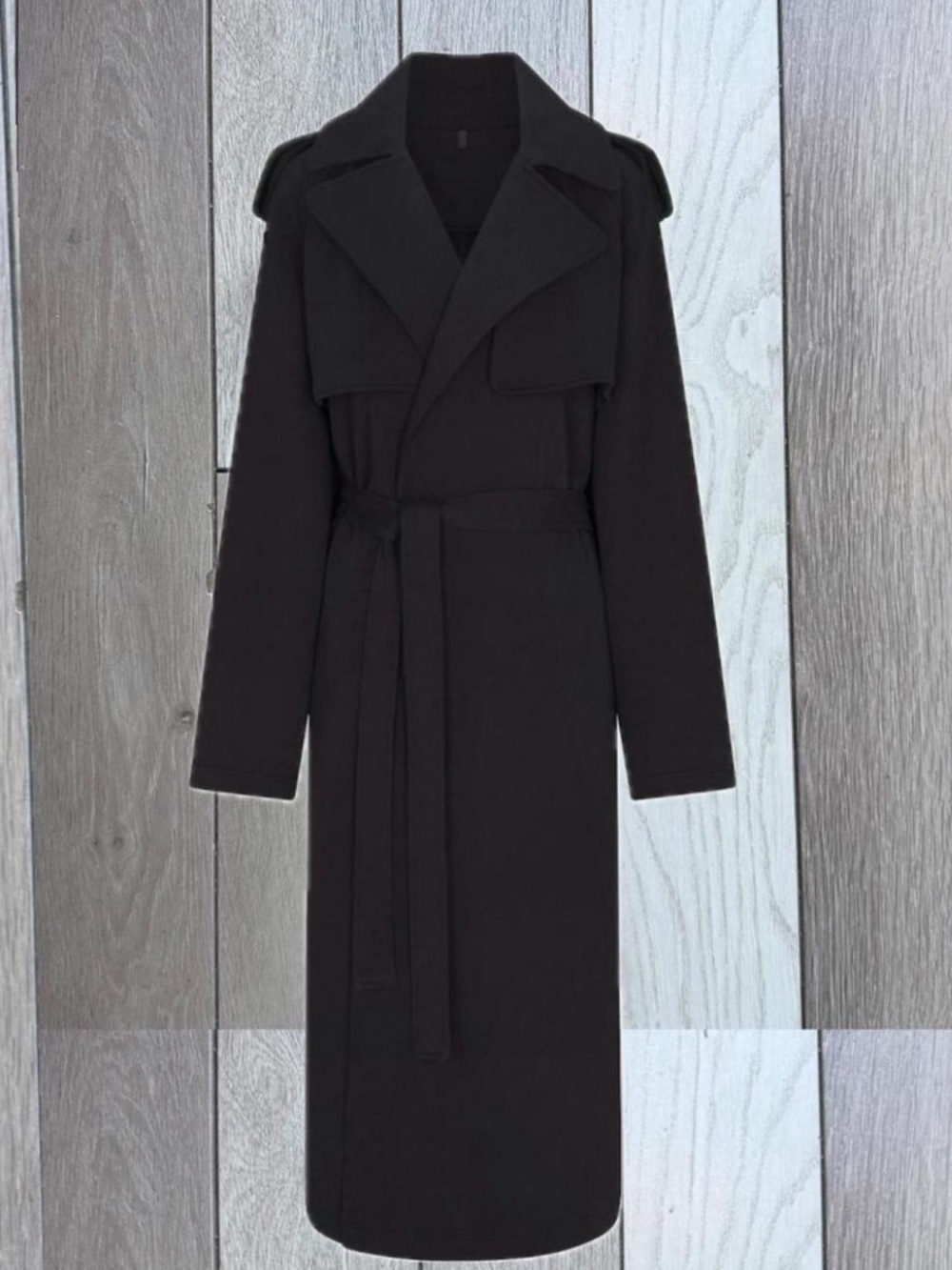 SKIMS Boyfriend Fleece Oversized Trench Coat - Picture 5 of 7